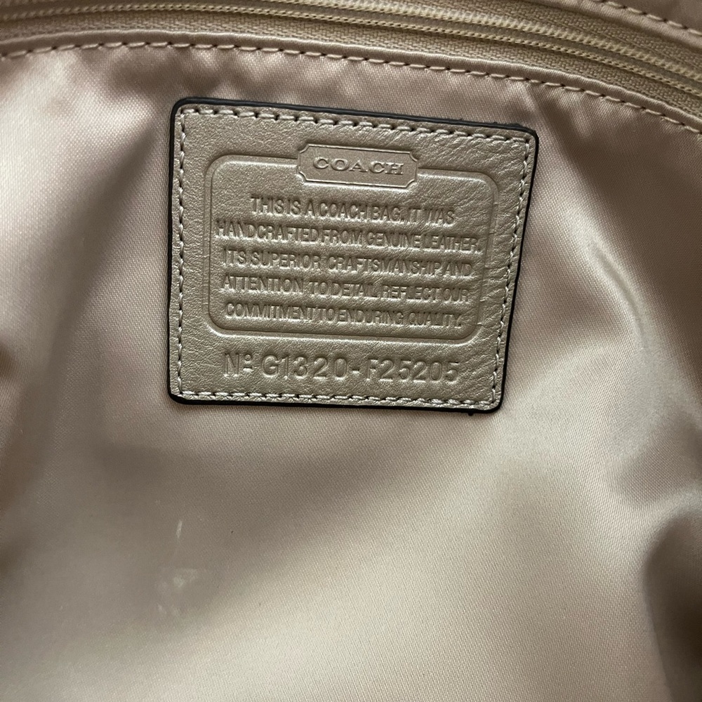 Coach Gold Leather Bag - Picture 10 of 14